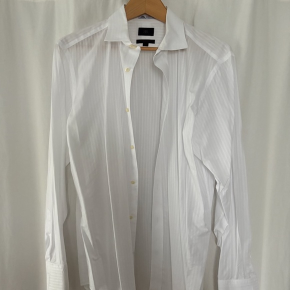 Thomas Mason Italian fabric, BR Black Label dress shirt #2 - Picture 2 of 4